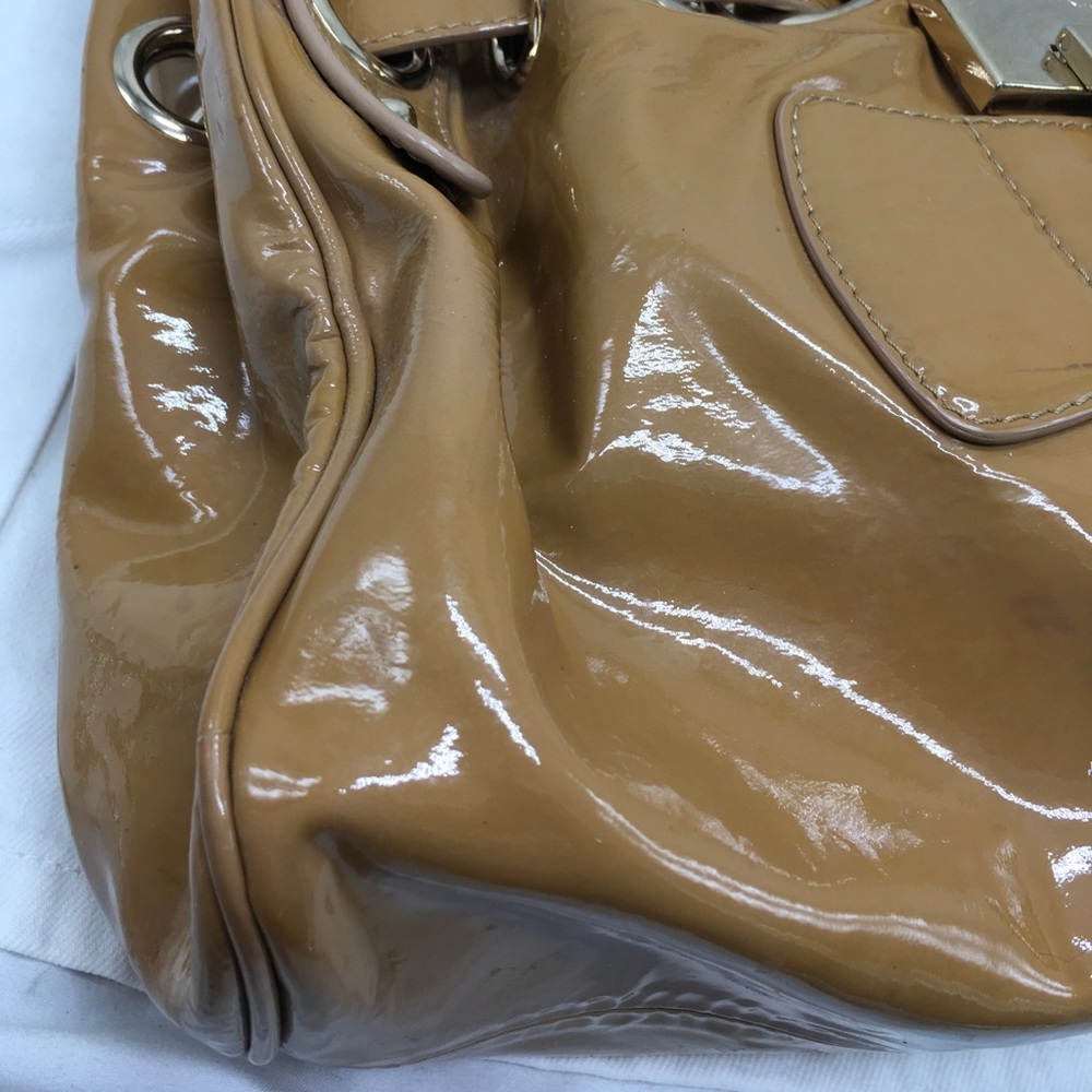Jimmy Choo Patent Leather Hobo Shoulder Handbag - Picture 7 of 16